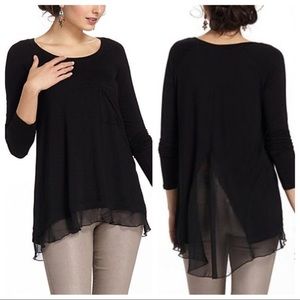 Anthropologie black tee long sleeve